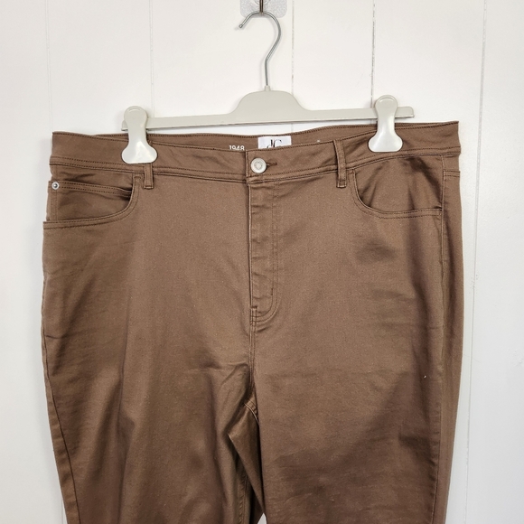 Penningtons Brown Jeggings Skinny Jeans Stretchy High Waisted Rise Plus size 22 - Picture 6 of 12